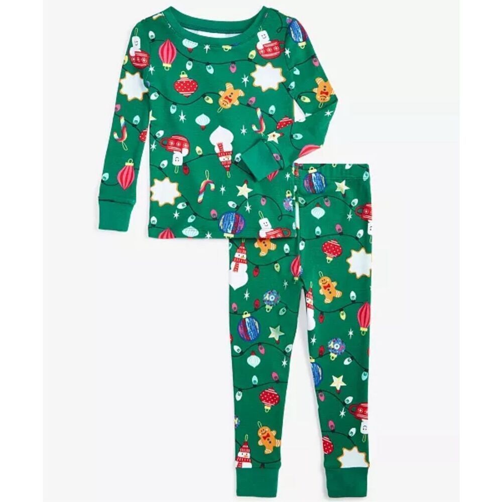 Holiday Lane NWT Toddler Unisex Ornament Cotton Snug Fit Matching Family Pajamas